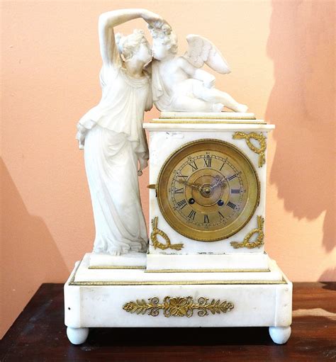 alabaster clock vienna